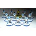 Subbuteo Andrew Table Soccer Iraklis Salonica away 1983-84 on WSB Professional bases